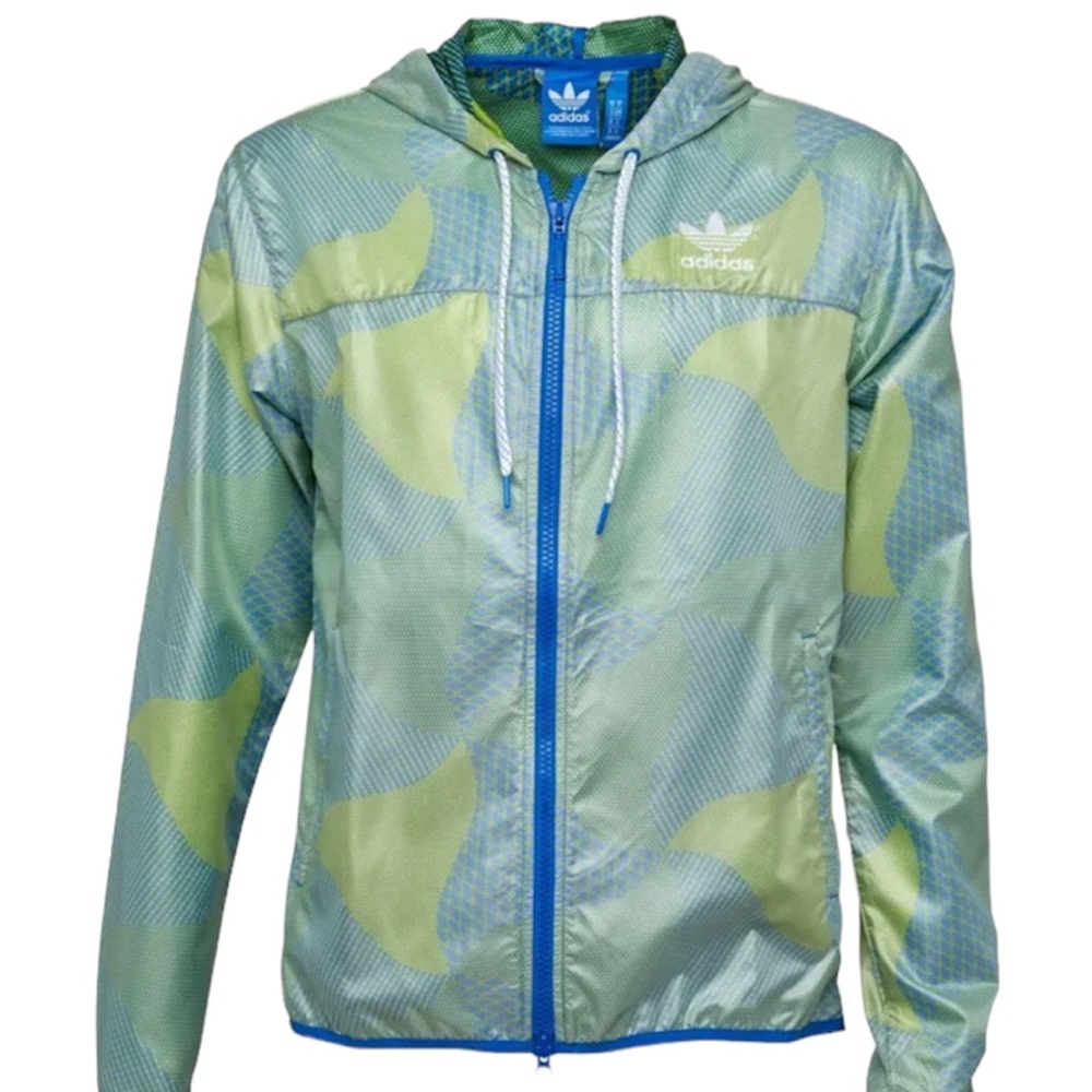 Vintage Adidas Originals Men ZX Weave Lightweight Hooded Windbraker Jacket XL